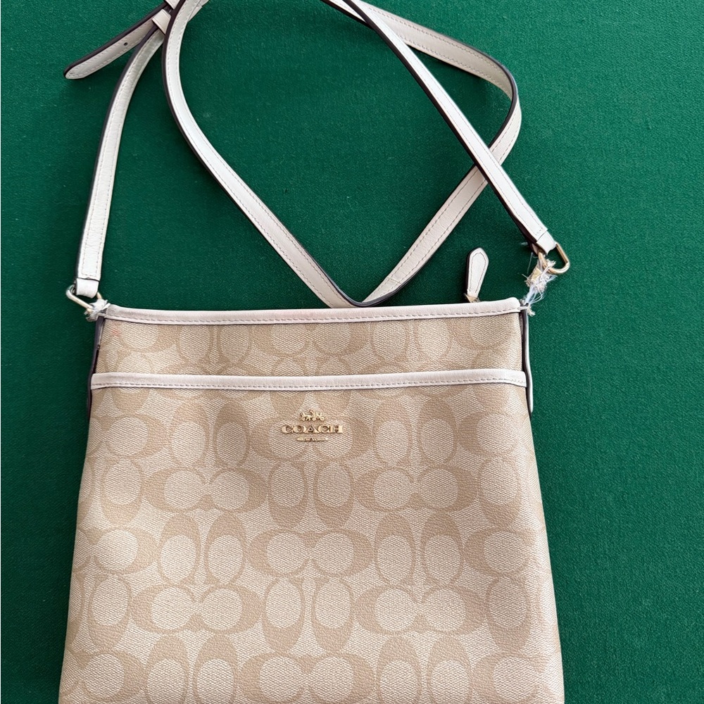 Coach Tan Signature Crossbody Bag